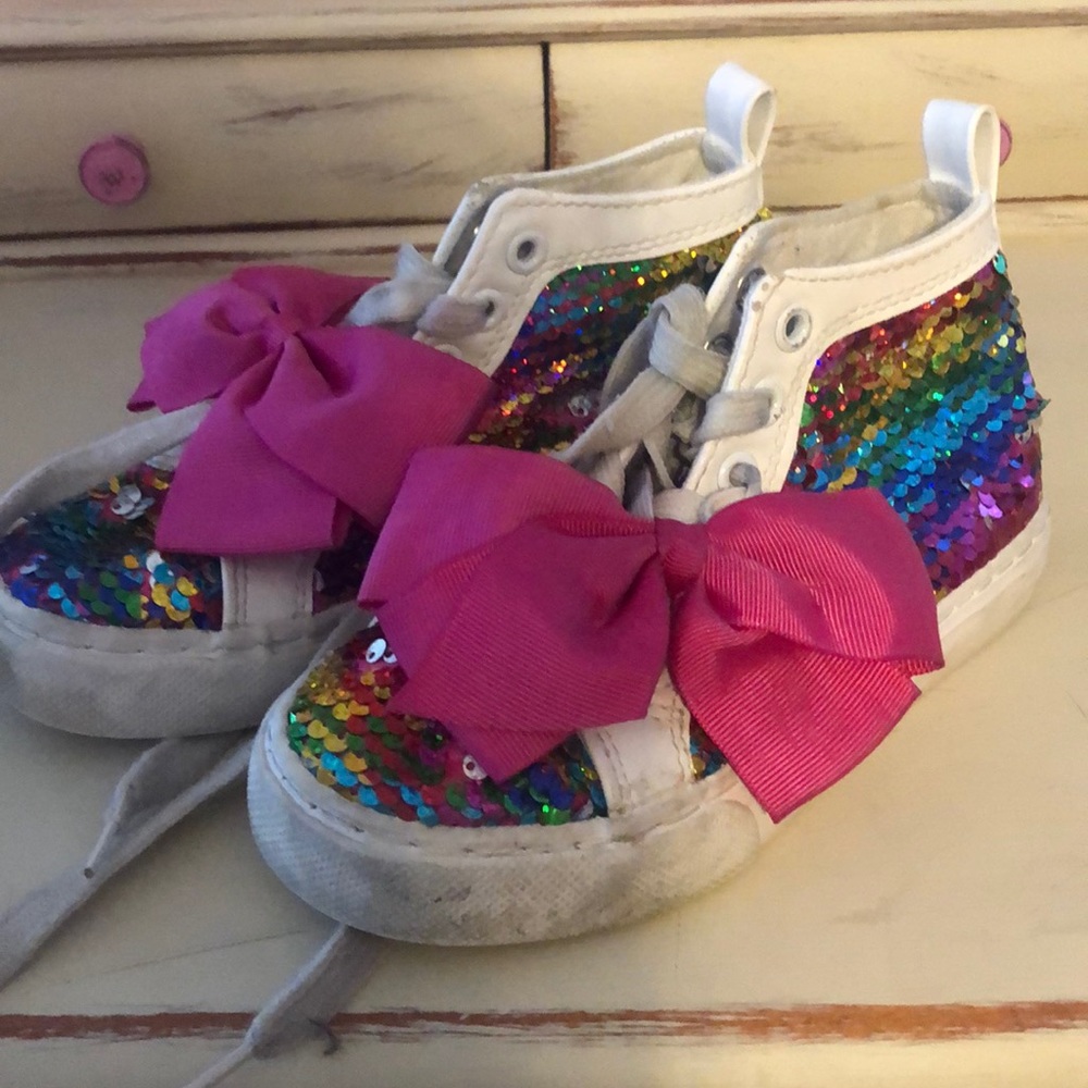 Jo Jo sparkling high top sneakers